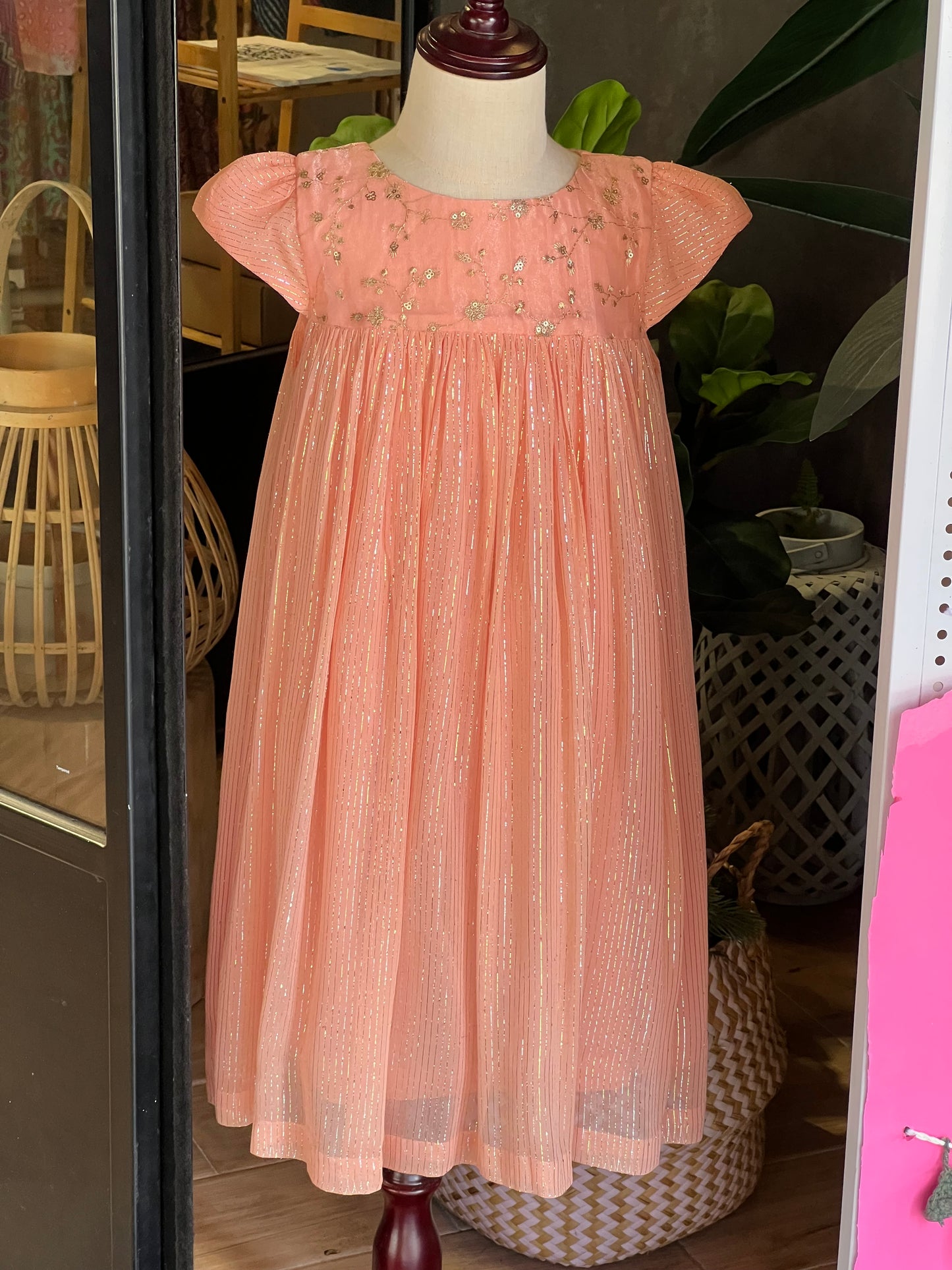 Peach Fuzz Girls Dress