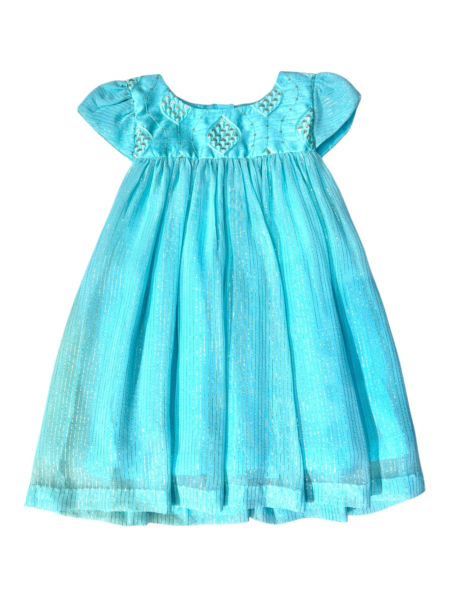 Aqua Stardust shimmering Girls Dress