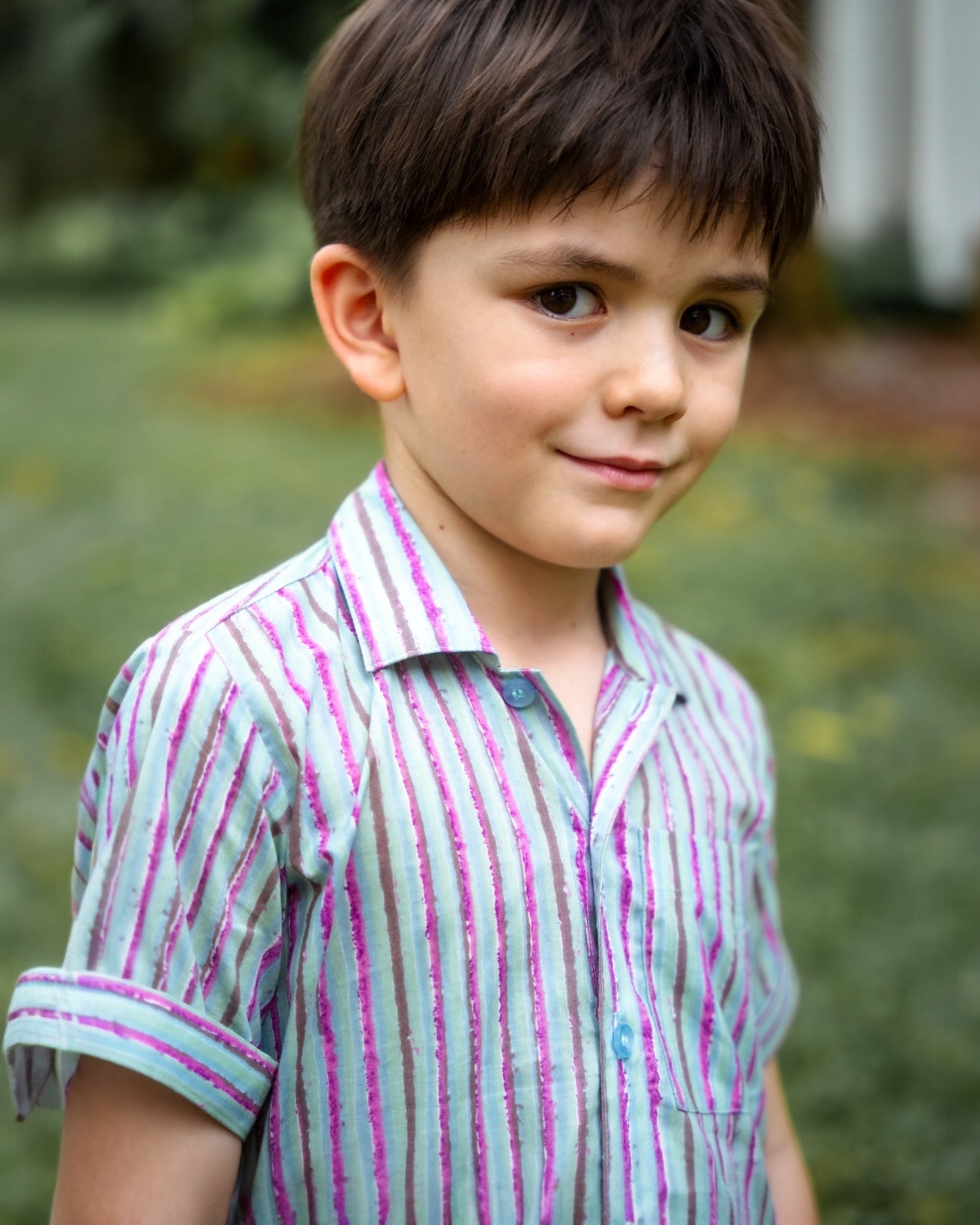 The Breezy Stripes Boys Coord Set