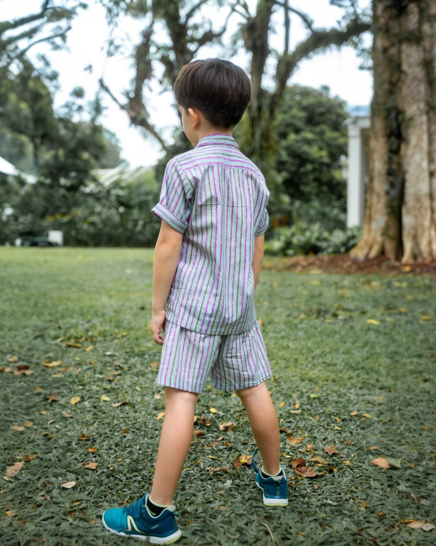 The Breezy Stripes Boys Coord Set