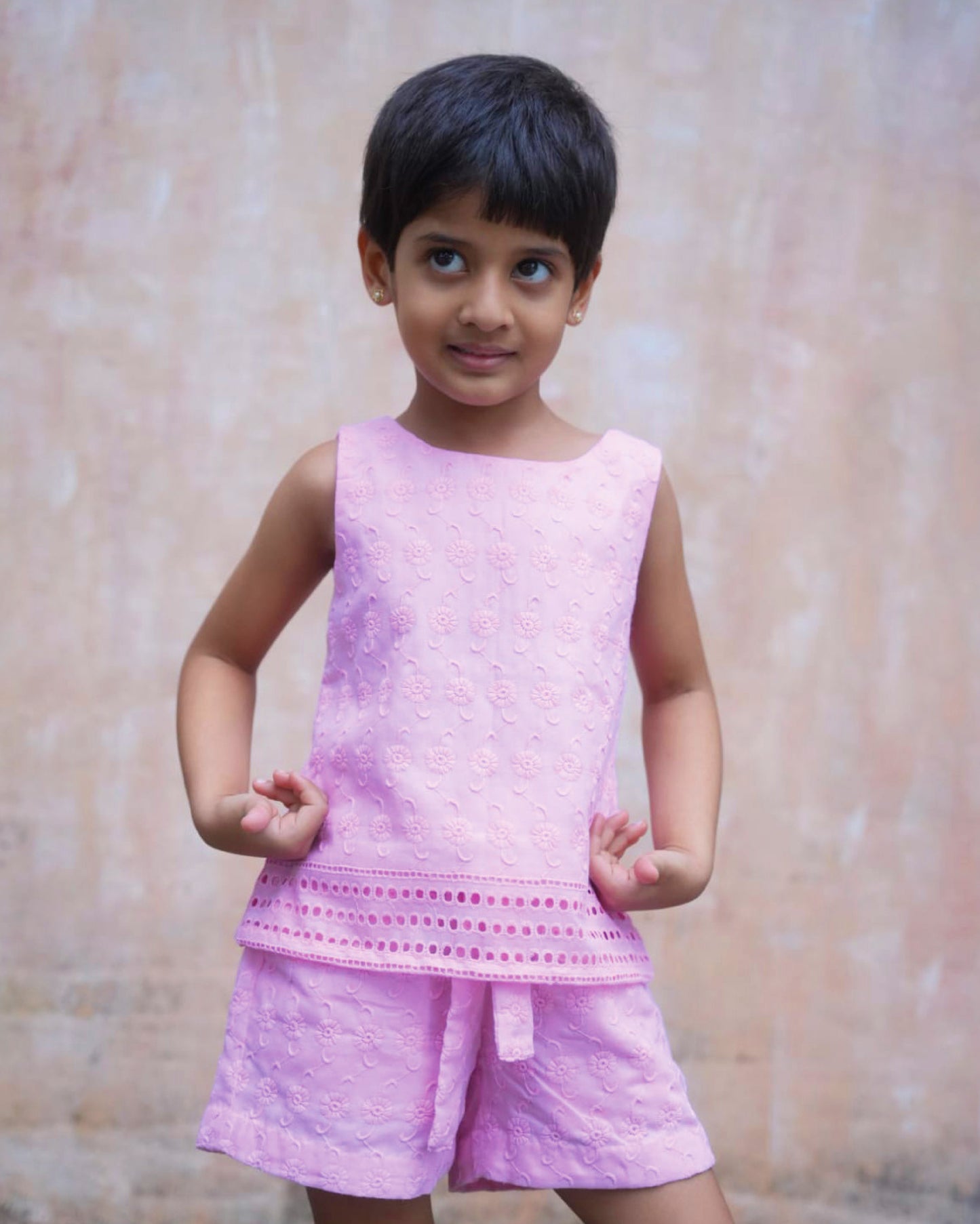 Pink Vibes Girls Coord Set: Playful, Comfy & Stylish!