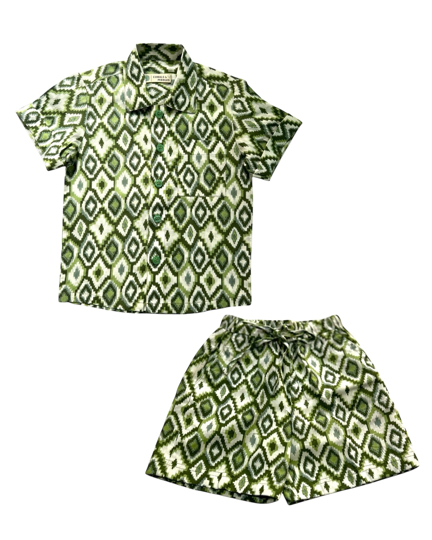 Cool Green Breeze Boys Coord Set