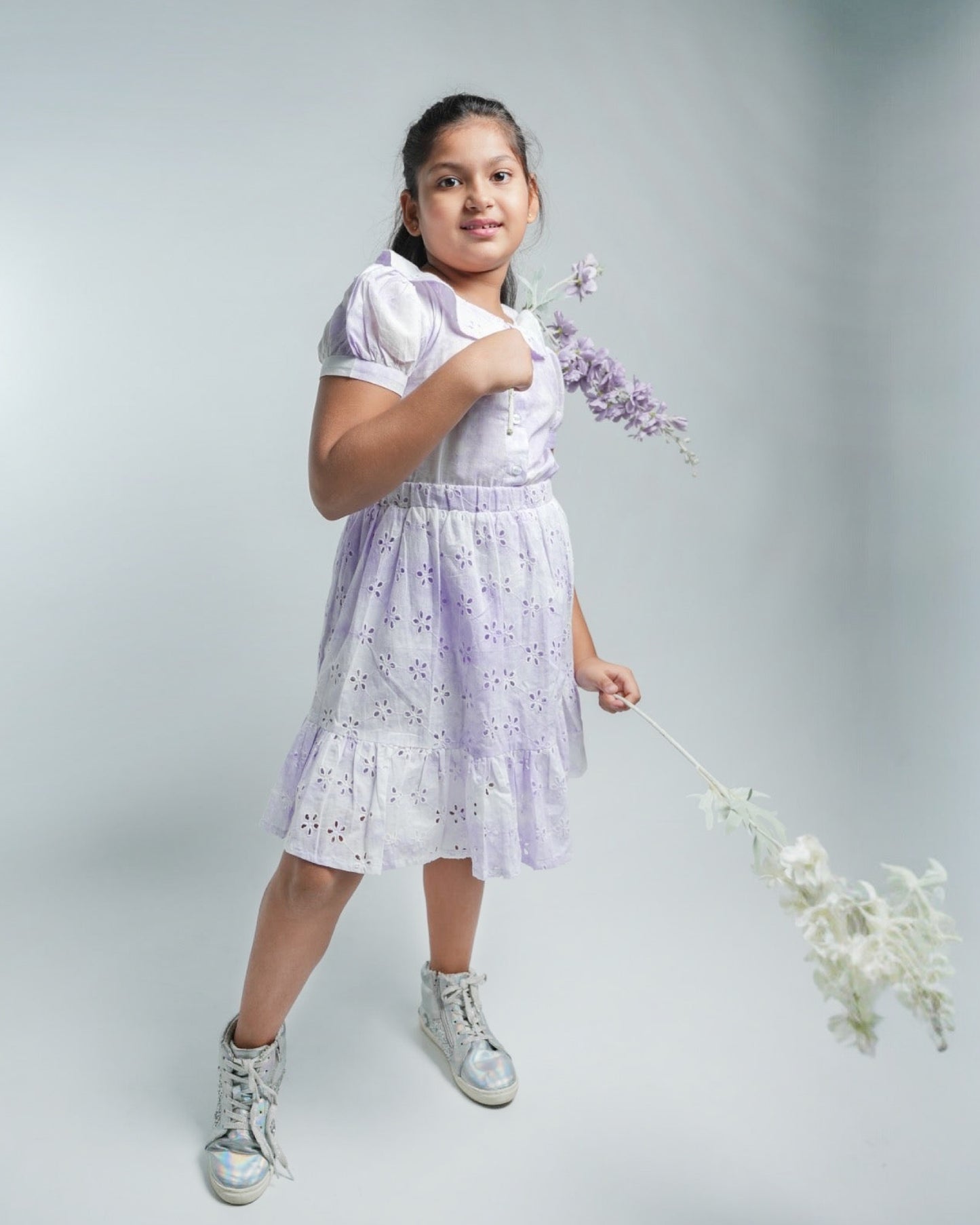 Lavender Dreams Girls Coord Set: Whimsical Elegance Meets Comfort!