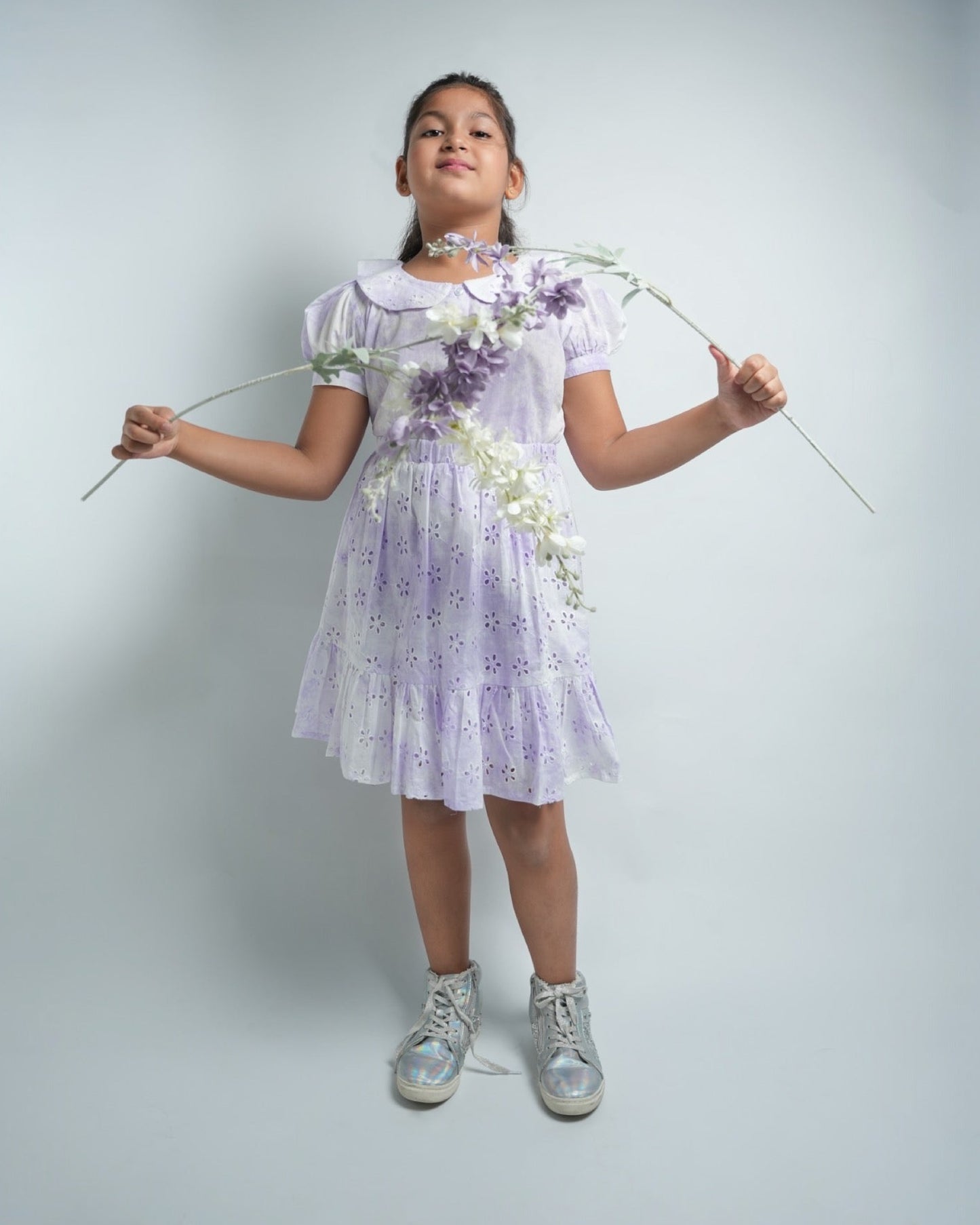 Lavender Dreams Girls Coord Set: Whimsical Elegance Meets Comfort!
