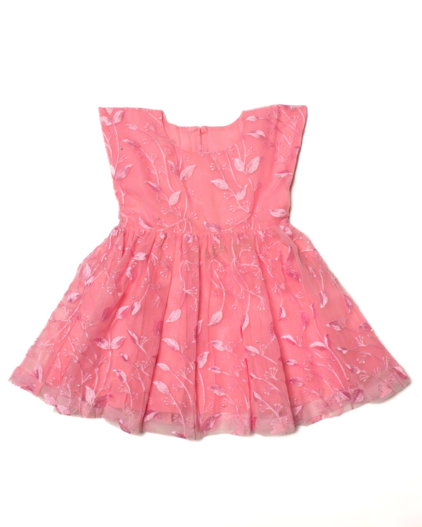 Floral Princess Rose Pink Dress