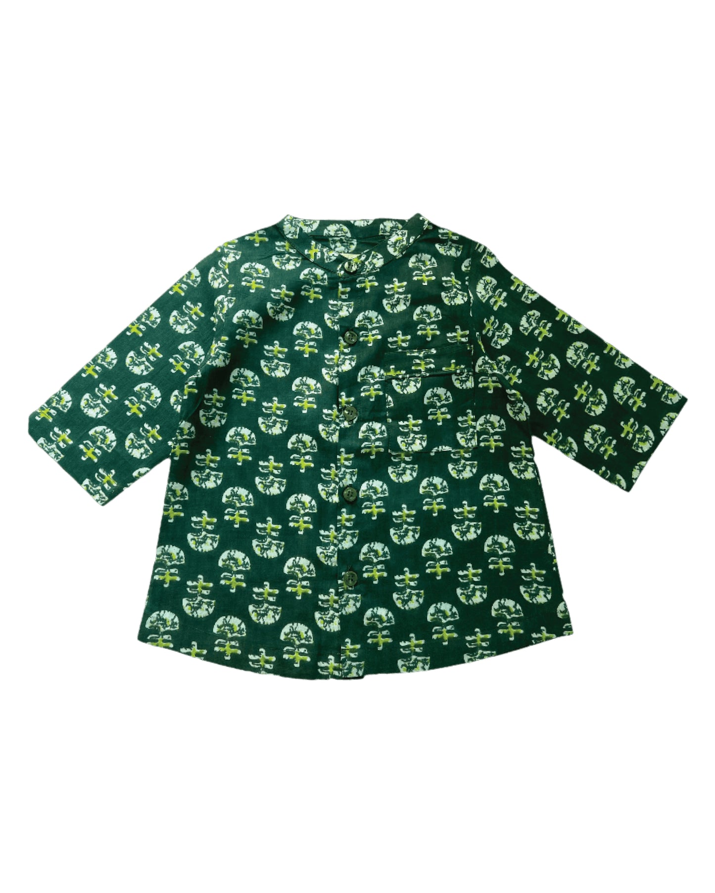 Green Dream Mushroom Boys Sleepwear