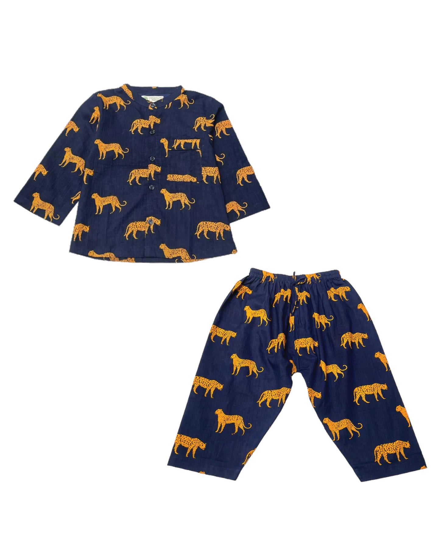 Midnight Blue Leopard Dreams Boys Sleepwear