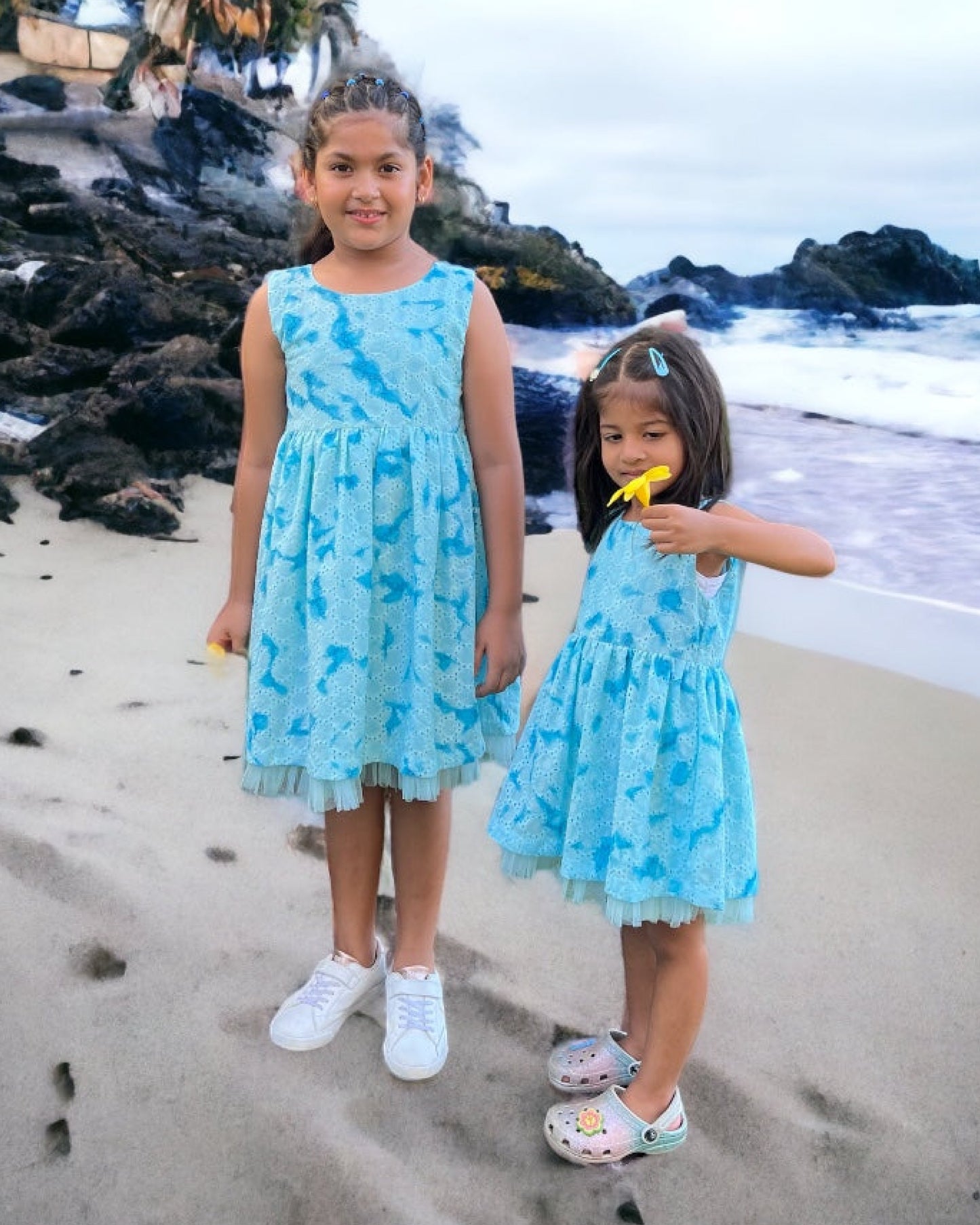 Beach Blue Girls Dress