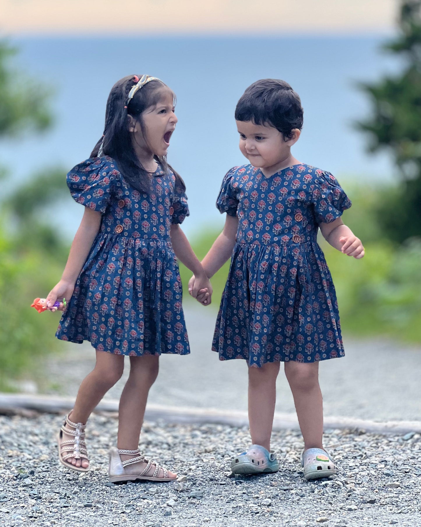 Cobalt Cuties Girls Dress