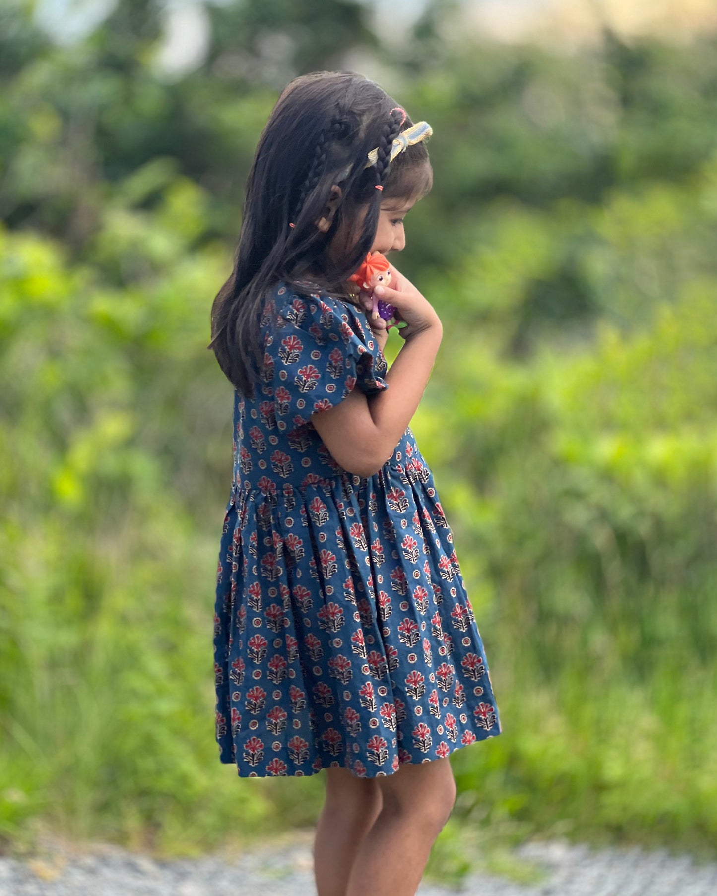 Cobalt Cuties Girls Dress