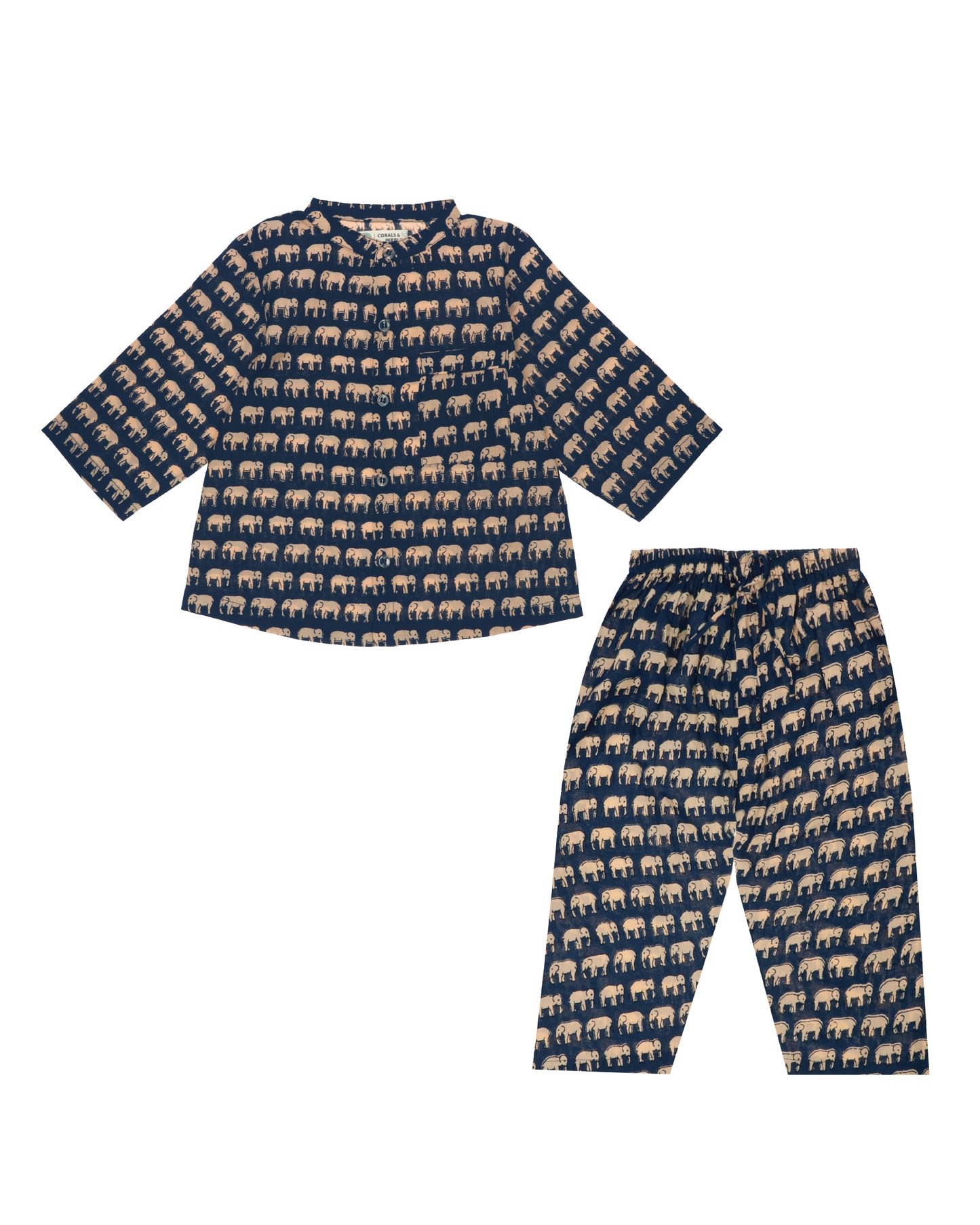 Blue Elephant Adventure Boys Sleepwear
