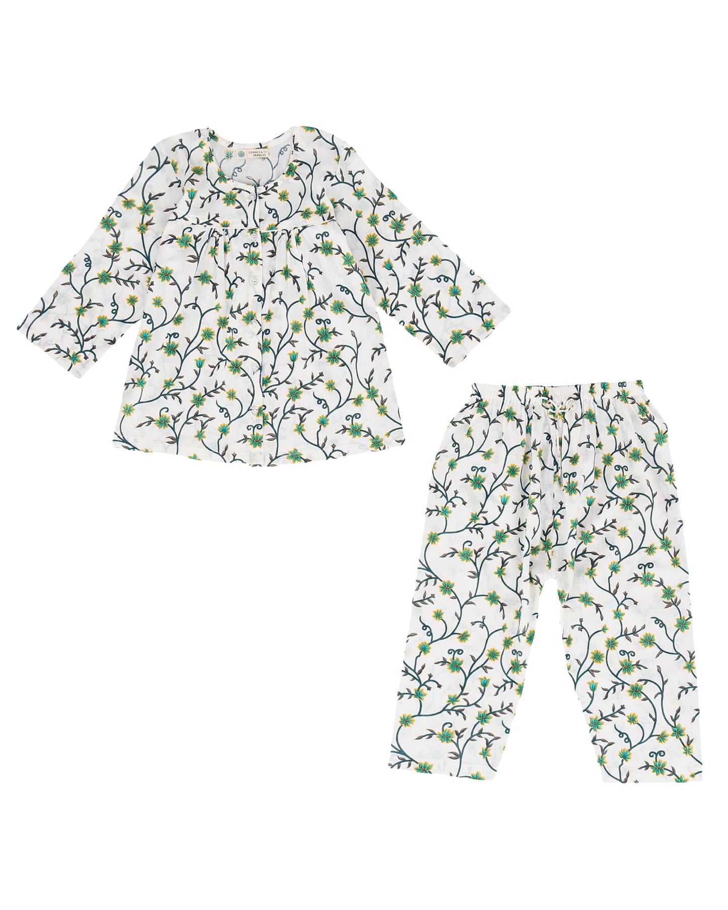 Green DJ Leaves Girls Sleepwear
