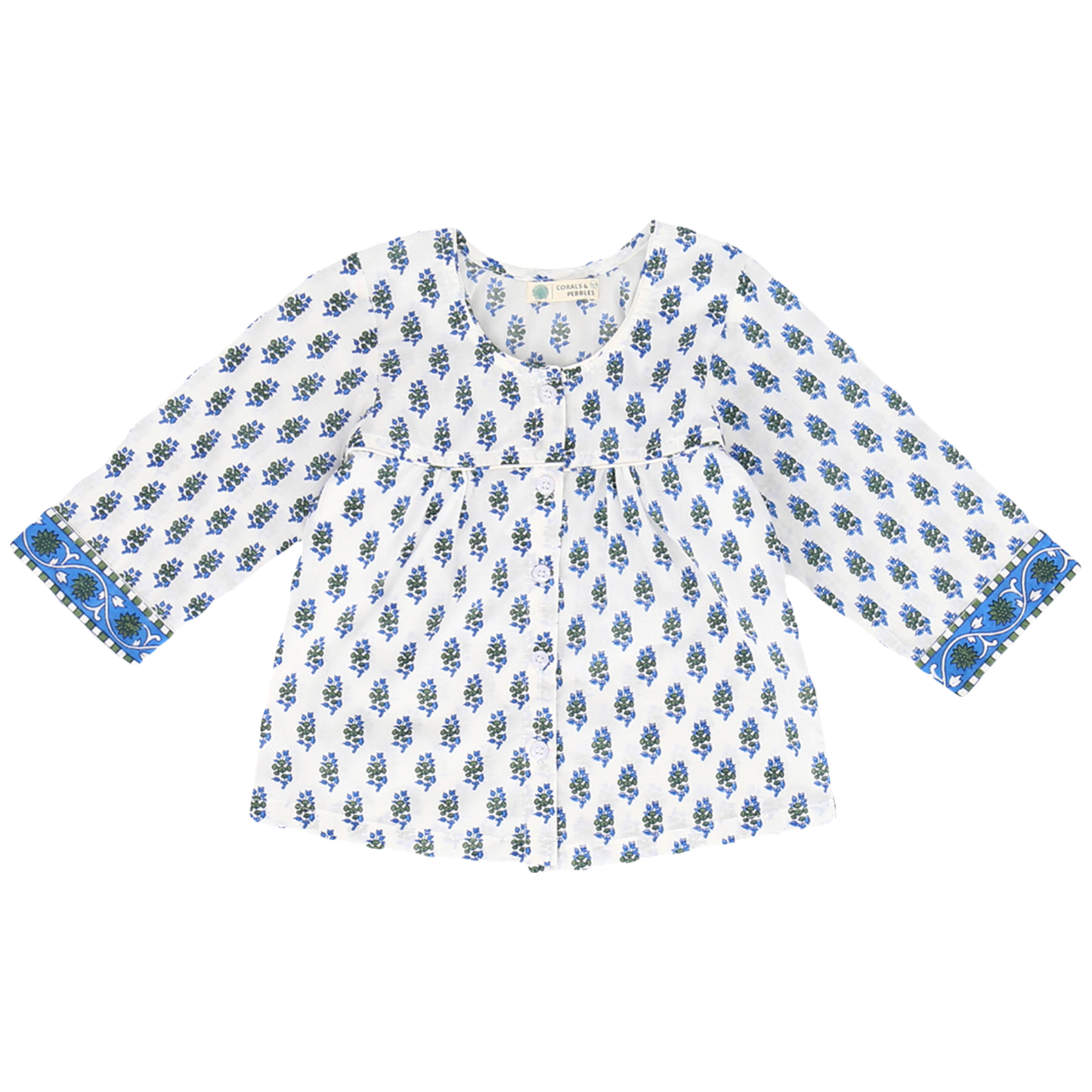 Blue Flower Flow Girls Sleepwear