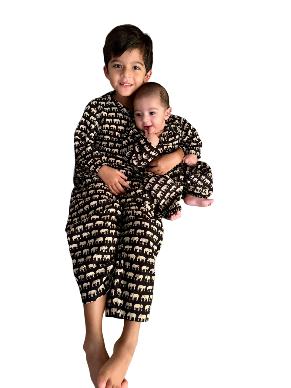 Black Elephant Dreams Boys Sleepwear