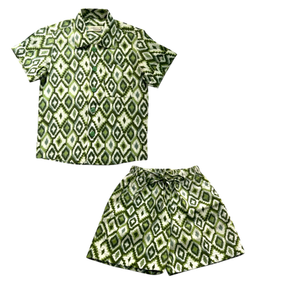 Cool Green Breeze Boys Coord Set