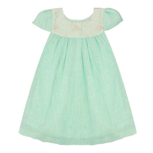 Glittering Gala Mint Girls' Dress