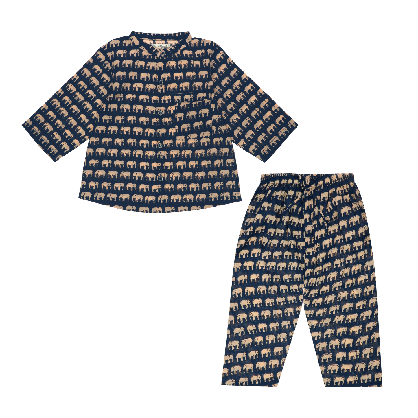 Blue Elephant Adventure Boys Sleepwear