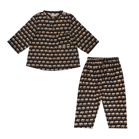 Black Elephant Dreams Boys Sleepwear