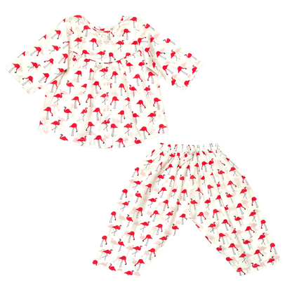 Let’s Flamingle Girls Sleepwear