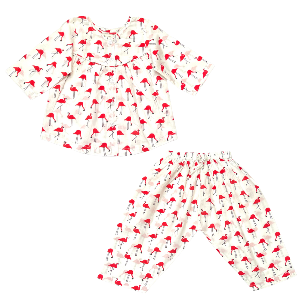 Let’s Flamingle Girls Sleepwear