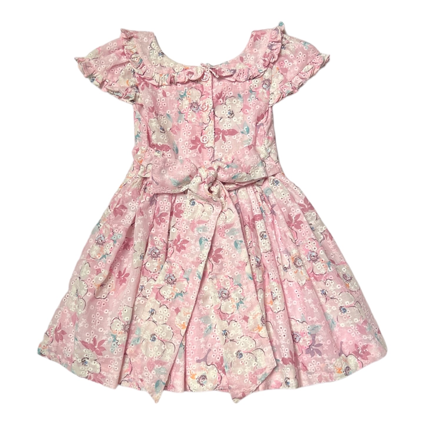 Regal Flare Baby Pink Floral Dress