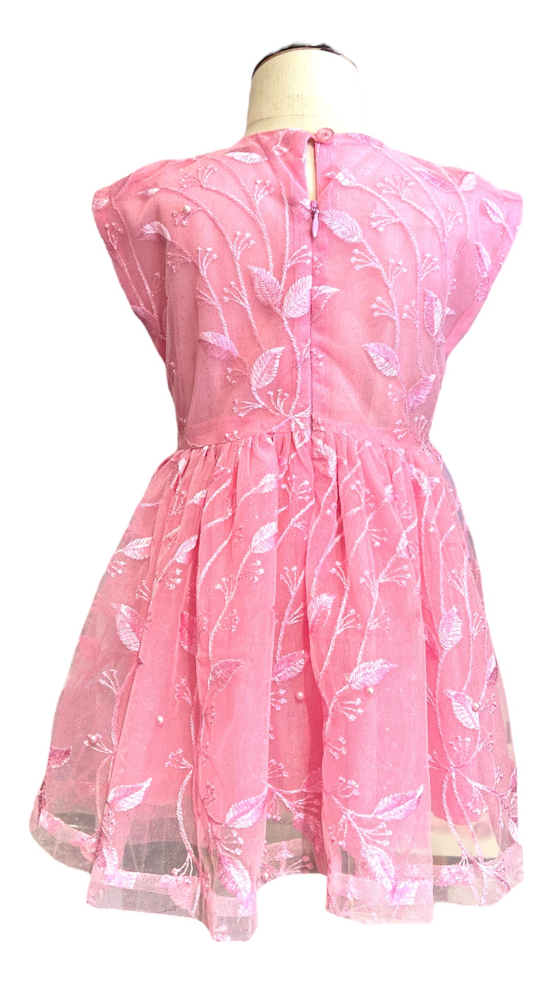 Floral Princess Rose Pink Dress