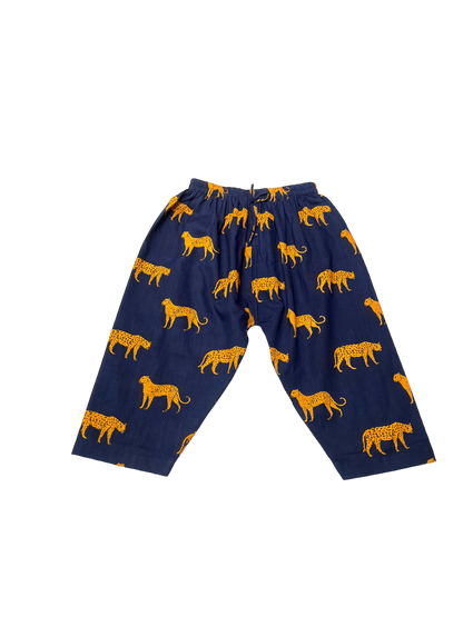 Midnight Blue Leopard Dreams Boys Sleepwear