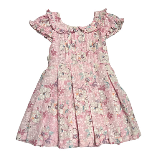 Regal Flare Baby Pink Floral Dress