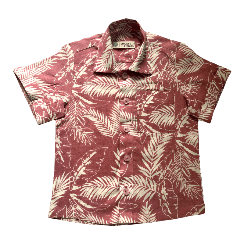 Dusty Rose Palm Adventure Shirt