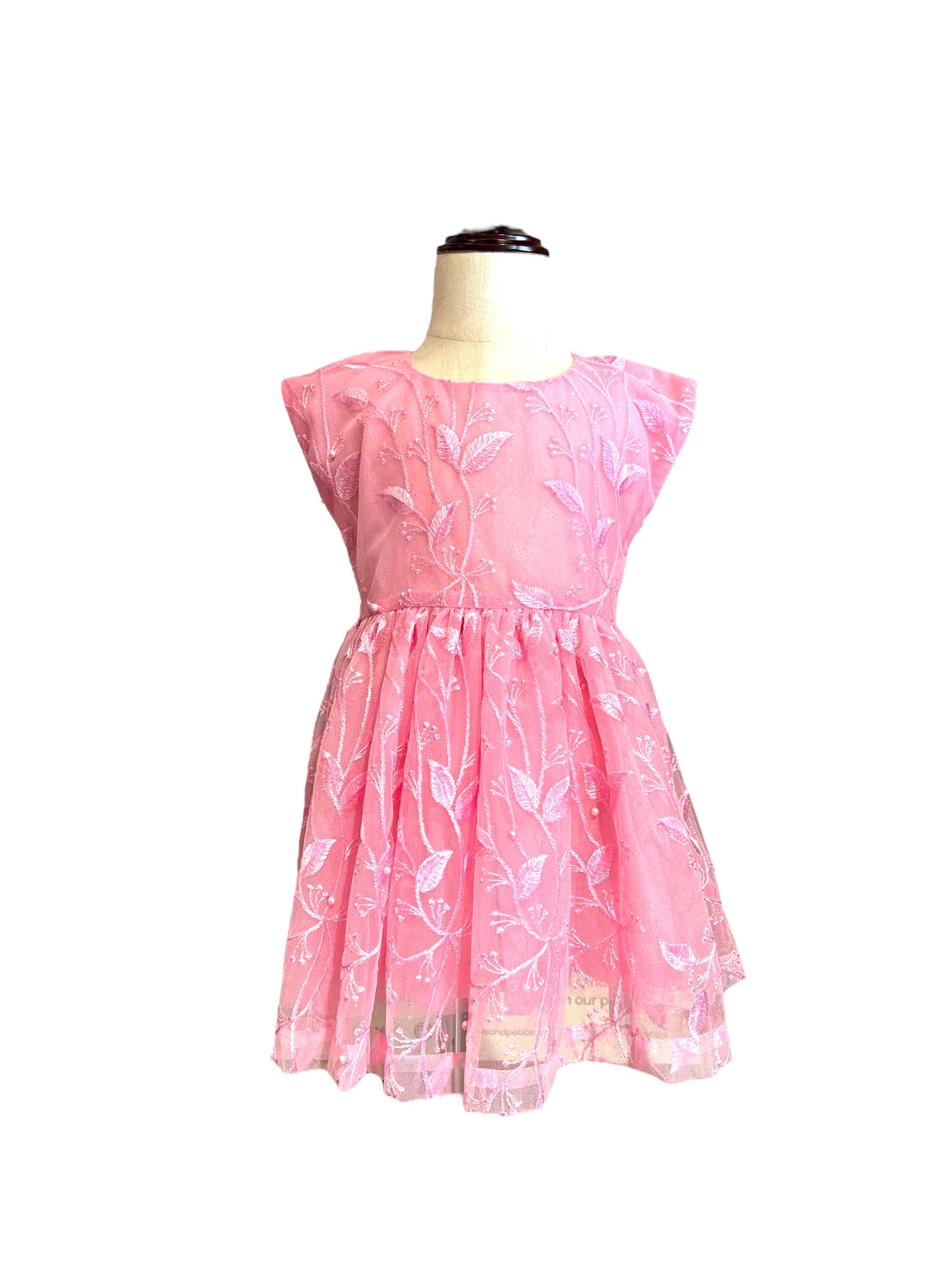 Floral Princess Rose Pink Dress