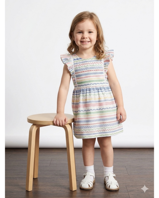 Rainbow Carnival Girls Dress