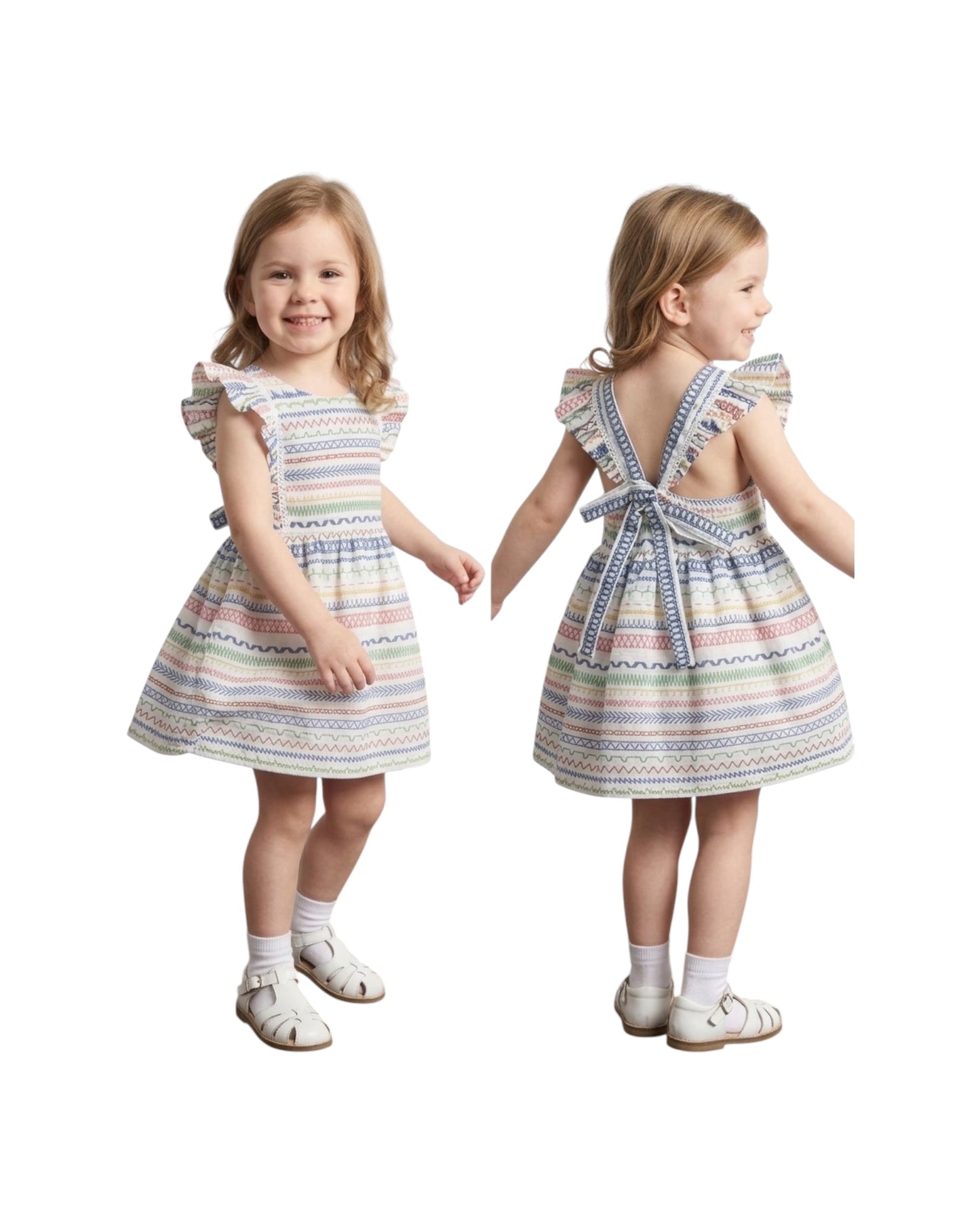 Rainbow Carnival Girls Dress