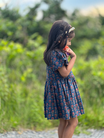 Cobalt Cuties Girls Dress