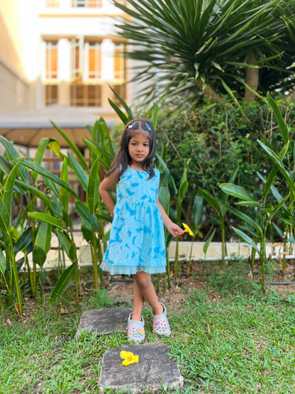 Beach Blue Girls Dress