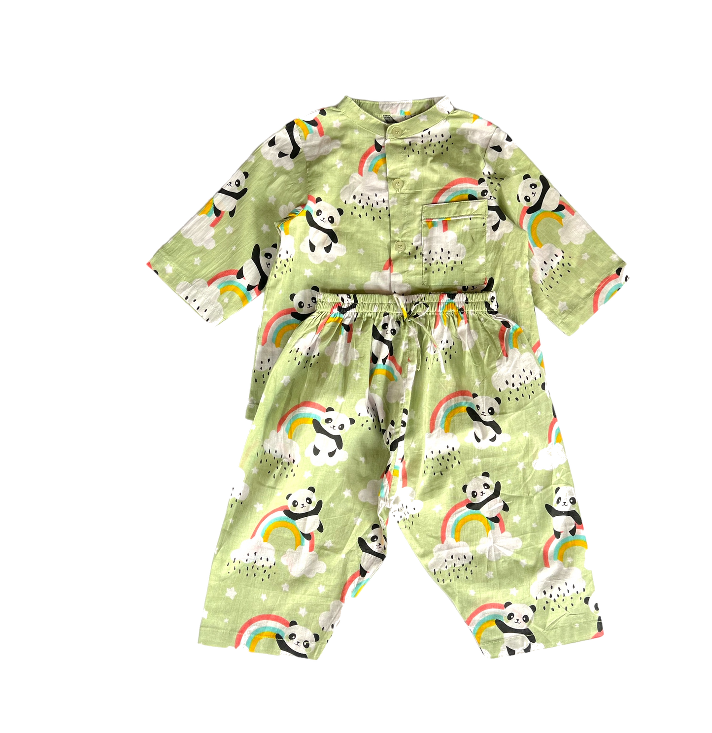 Green Panda Paws Slumber Boys Sleepwear