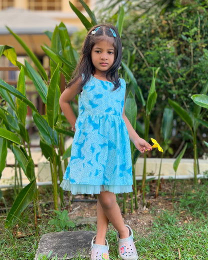 Beach Blue Girls Dress