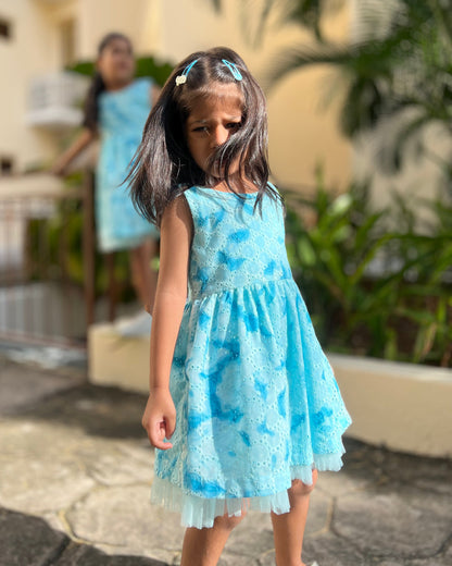 Beach Blue Girls Dress