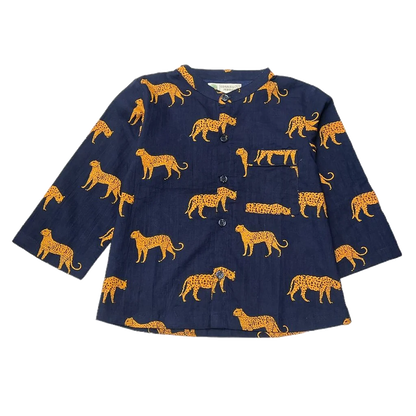 Midnight Blue Leopard Dreams Boys Sleepwear