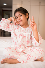 Load image into Gallery viewer, Tribal Pajama Party Girls Sleepwear

