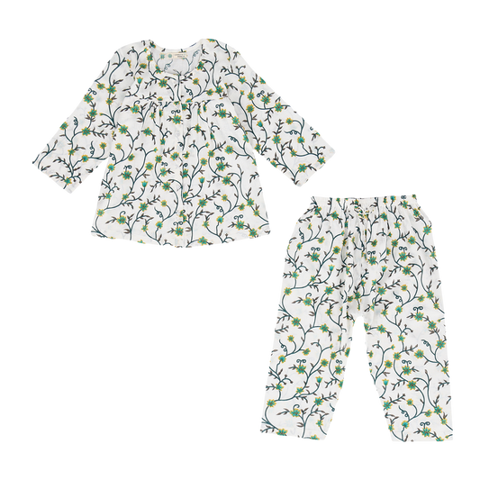 Green DJ Leaves Girls Sleepwear